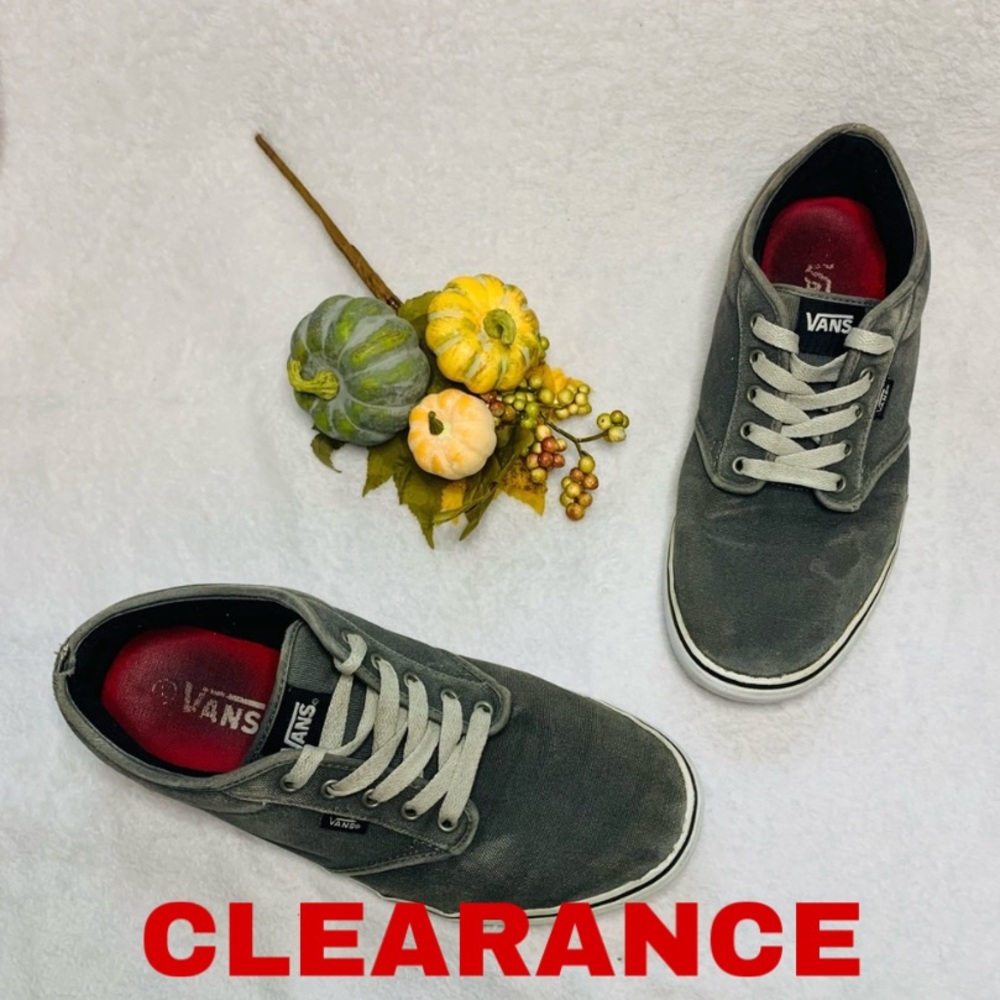 Vans Gray Low Top Skater Shoe